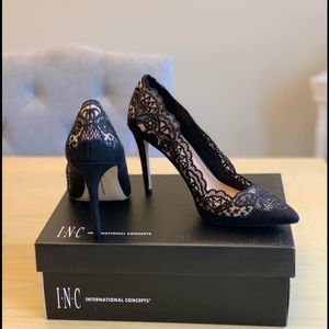 Women’s INC Black Lace Stilletos